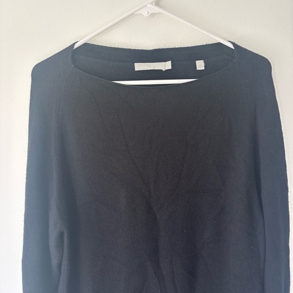 Vince Black Cashmere Wool Sweater Dress Tunic Long Sleeve Mini Knit Luxury - Picture 2 of 12